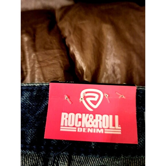 Rock & Roll Denim Skirt Women’s  Blue Jean Zip Fly Belt Studded‎ Stars   3 SIZES - Picture 7 of 8